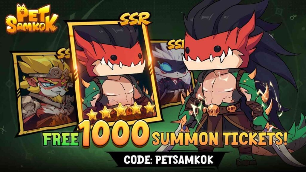 Pet Samkok 3Q War Codes